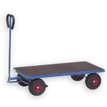 Materiaalkar 1200x800mm met handrem en luchtbanden
