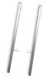 Montants TS3 (30x30mm) - Aluminium brossé - kit de 2 pièces