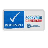 Langwerpig informatiebord ROOKVRIJE GENERATIE met logo