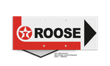 ROUTEBORD ROOSE - TEXACO - 250x100x2mm Sandwichpanel