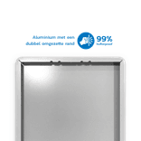 Verkeersbord dubbel omgezette rand - type 3:1 - rechthoek