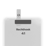 Basisbord omgezette rand - type 4:1 - rechthoek