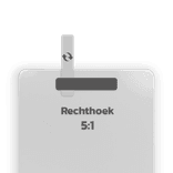 Basisbord omgezette rand - type 5:1 - rechthoek