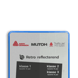 Bord fietsenstalling blauw/wit - reflecterend