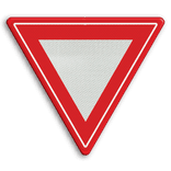 Verkeersbord RVV B06 - Voorrangskruising - verleen voorrang