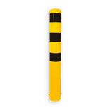 Poteau de protection Ø152mm à sceller - Plusieurs longueurs - Galvanisé ou jaune/noir