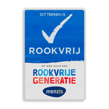 Informatiebord Rookvrije Generatie met eigen logo
