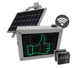 Snelheidsdisplay LED MHP50 solar + lichtmastmontage