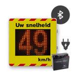 Snelheidsdisplay LED voor vaste spanning 230V + front reflecterend in huisstijl