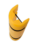 Protection de montant de rayonnage en plastique avec fixation Velcro