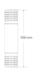 Protection de montant de rayonnage en plastique avec fixation Velcro