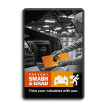 Campagnebord reflecterend - SMASH & GRAB - 007 Laptop