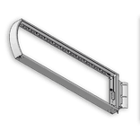 LED Lichtwegwijzer LWW2c met RVS behuizing 1875x120x580mm