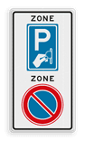 Verkeersbord RVV E01BW111zb - ZONE bord begin