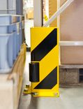 Aanrijdbeveiliging, Hoek of U-profiel met geleidingswiel 160x160x6mm