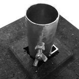 Buispaal Ø48x3500mm aluminium + afdekkap