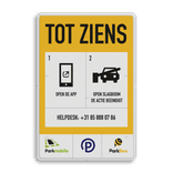 Informatiebord TOT ZIENS - Uitrit - ParkBee