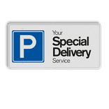 Parkeerplaats bord met logo / eigen ontwerp - reflecterend