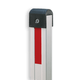 Klappaal aluminium met pedaal en gasveer 70x50x950mm, gelijksluitend met slot/sleutels