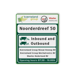 Informatie- routebord - Kverneland Groep - 1000x1180x28mm