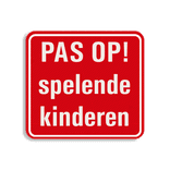 Huisnummerbord tekst 119x109mm - klasse 3