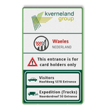 Informatie- routebord - Kverneland Groep - 1000x1600x28mm