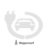 Wegmarkering symbool - Oplaadpunt elektrische voertuigen - wegenverf