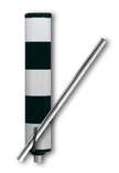 Vluchtheuvelbaken RVV BB21 ALUMINIUM Ø48/48 (t.b.v. buispaal)