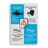 Informatiebord - Van brood gaan eenden dood - Model 02 - Stank