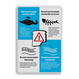Informatiebord - Van brood gaan eenden dood - Model 03 - Vissen