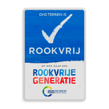 Rookvrij terrein - Informatiebord - Op weg naar een Rookvrije generatie - met logo
