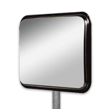 Miroir industriel rectangulaire en acier inoxydable 800 x 600 mm sans cadre