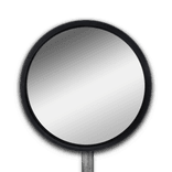Anti-condens verkeersspiegel rond 1000mm RVS | High Impact