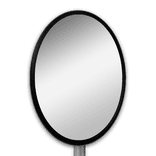 Anti-condens verkeersspiegel rond 1000mm RVS | High Impact