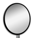 Miroir industriel rond Ø600 mm en acrylique ou polycarbonate avec support Ø48-90 mm