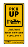 Verkeersbord pick up klanten JUMBO - reflecterend