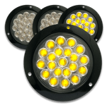 Waarschuwingsbord met 4x 12v LED hoeklampen - oversteekplaats zebrapad RVV L02