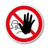 Veiligheidspictogram -  Verboden de ruimte te betreden	- P024