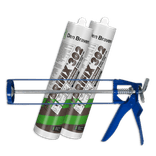 Kit pistolet à mastic avec 2 mastics adhésifs pour panneaux plats