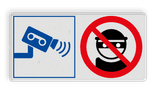 Veiligheidsbord met instructies | 2 symbolen liggend
