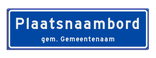 Plaatsnaambord 1840x520 mm RVV H01b