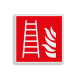 Brand bord met pictogram Ladder