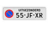 Informatiebord - KENTEKEN Parkeerverbod Uitgezonderd