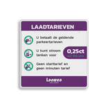 Laadtarievenbord - vol reflecterend - Lanova