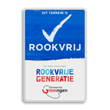 Informatiebord Rookvrije Generatie met eigen logo