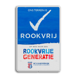 Rookvrij terrein - Informatiebord - Op weg naar een Rookvrije generatie - met logo