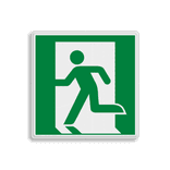 Vluchtroute bord – Nooduitgang links