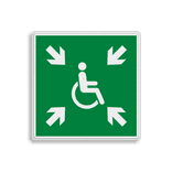 Verzamelplaats bord BHV - tijdelijk voor evacuatie