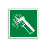 Vluchtroute bord – Nooduitgang Noodhamer