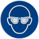 Autocollant ou panneau - M004 - Protection oculaire obligatoire